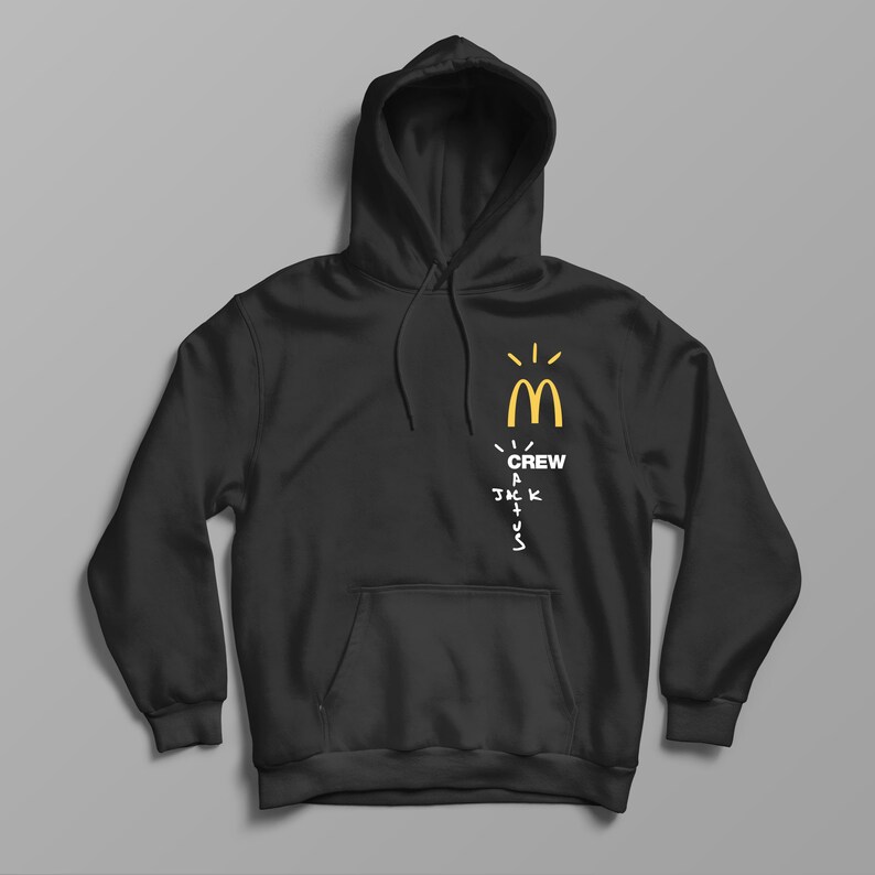 Cactus Jack McDonald's Crew Pullover Hoodie Travis | Etsy