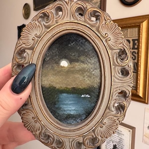 Original Acrylic Moonlight Painting