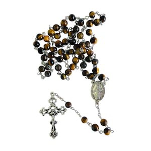 Rosenkranz aus Tigeraugenperlen