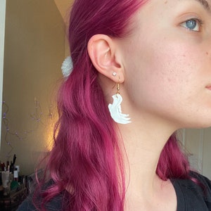 Handmade Clay Jawbone Earrings