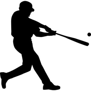 Baseball-Spieler-Silhouette SVG | PNG | JPEG| Teig| cricut svg