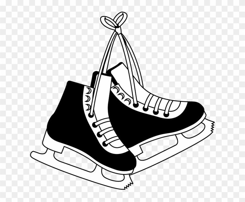 Hockey Skates SVG, JPEG, PNG, Cricut Cut Files, Hockey Skates Cut File