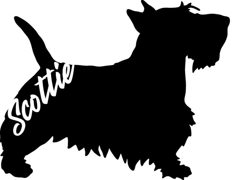 Scottie Dog SVG JPEG PNG. Scottie dog cricut cut file. | Etsy