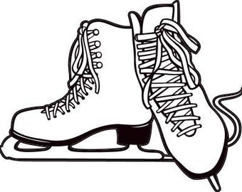 Ice Skates SVG, JPEG, PNG, ice skates cut file, ice skates cricut cut file