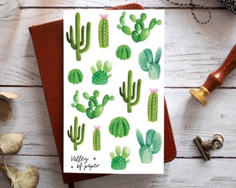 “Cactus Desert” sticker sheet for bullet journal, scrapbooking, art journal, card making