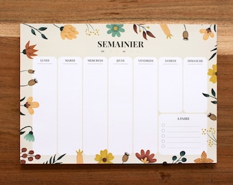 Semainier A4, 50 pages Blossom@ - Valley of paper