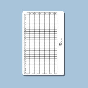 Feuille d'autocollants Year in pixels 2025 pour bullet journal, agenda, planner, organisation rapide et pratique