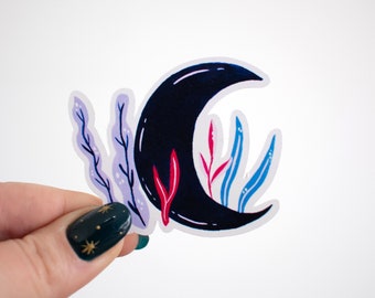 “Magic Moon” laminated sticker for computer, notebook, suitcase, etc.