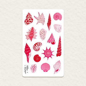 Feuille d'autocollants « Harmonie nacrée » pour bullet journal, carnet, penpal, recette