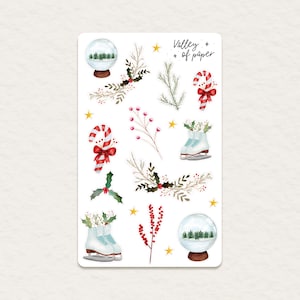 "Frozen Winter" sticker sheet for bullet journal, scrapbooking, art journal, card making