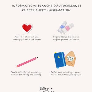 Arkusz naklejek „Dzień na plaży” do bullet journalingu, tworzenia kartek, scrapbookingu i art journalingu zdjęcie 3