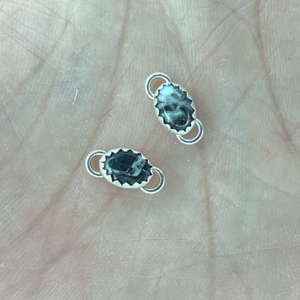 3 5x7 Genuine White Buffalo Turquoise Connector.