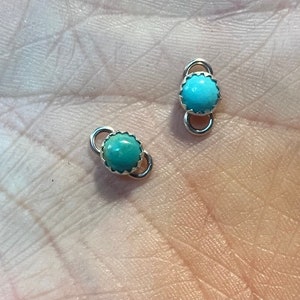 5mm Turquoise Connector, Western Connectors, Permanent Jewelry