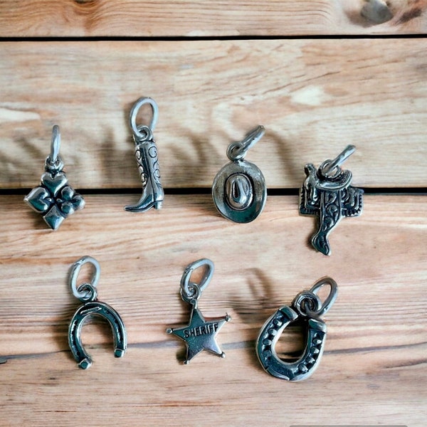 Sterling Silver Western Charms