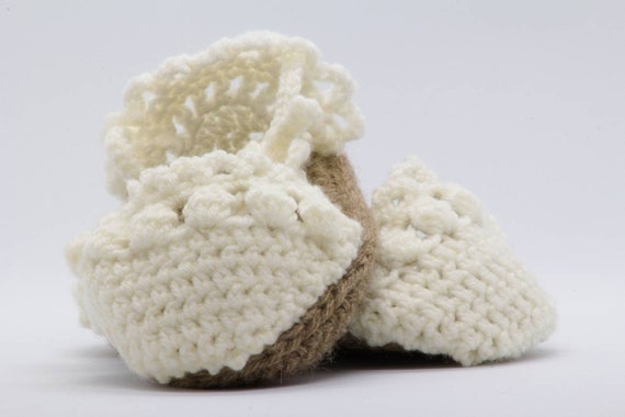 crochet baby espadrilles