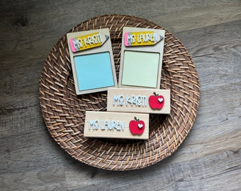 Dry eraser| teacher gift | sticky note holder | personalized
