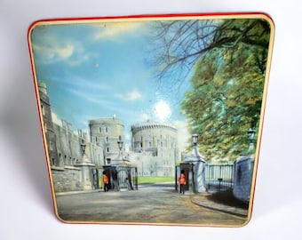 Rare Vintage Huntley Palmer Biscuits Tin Box Windsor Castle England Collectible
