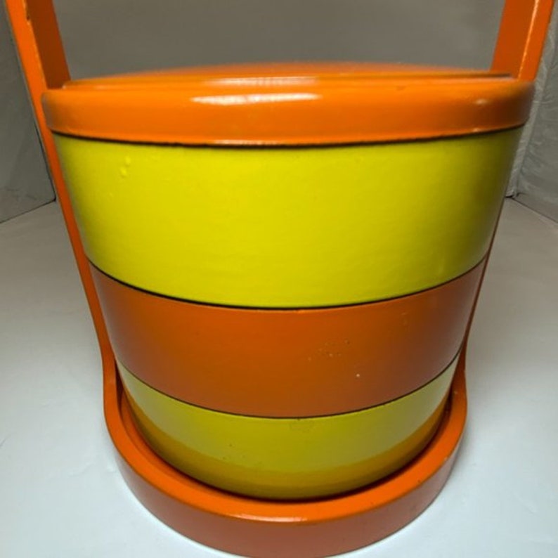Rare Vintage Midcentury Multi Level Stacking Plastic Snacks Container