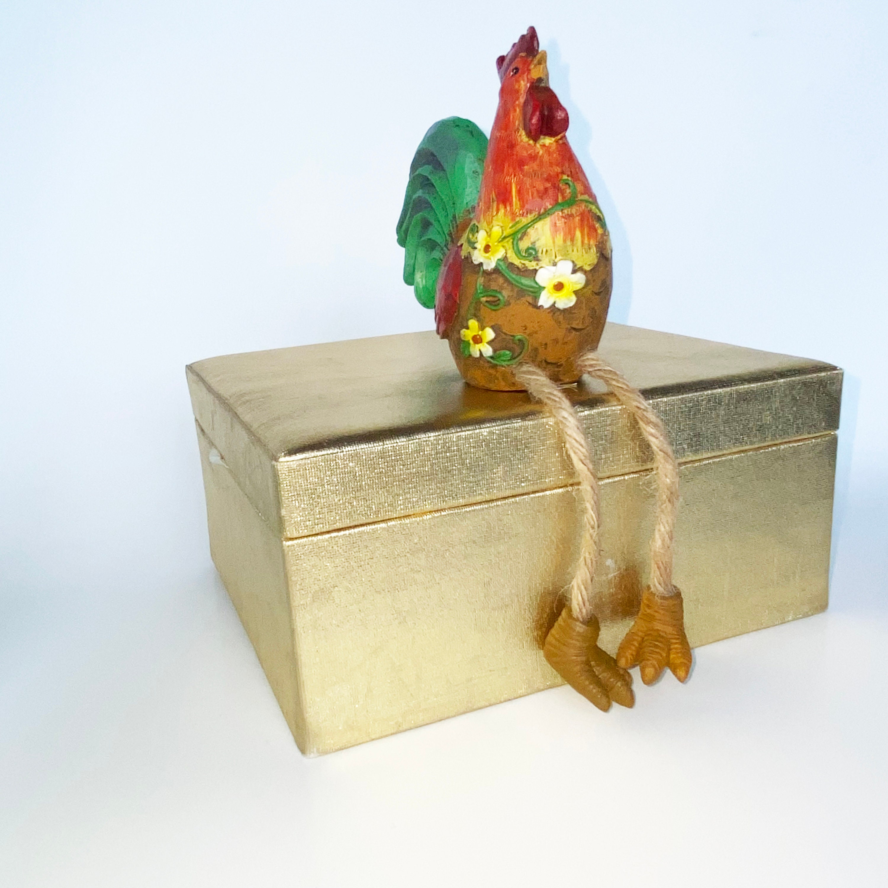 GANZ Rooster Dangling Legs Rooster Rope Legs Rooster Etsy