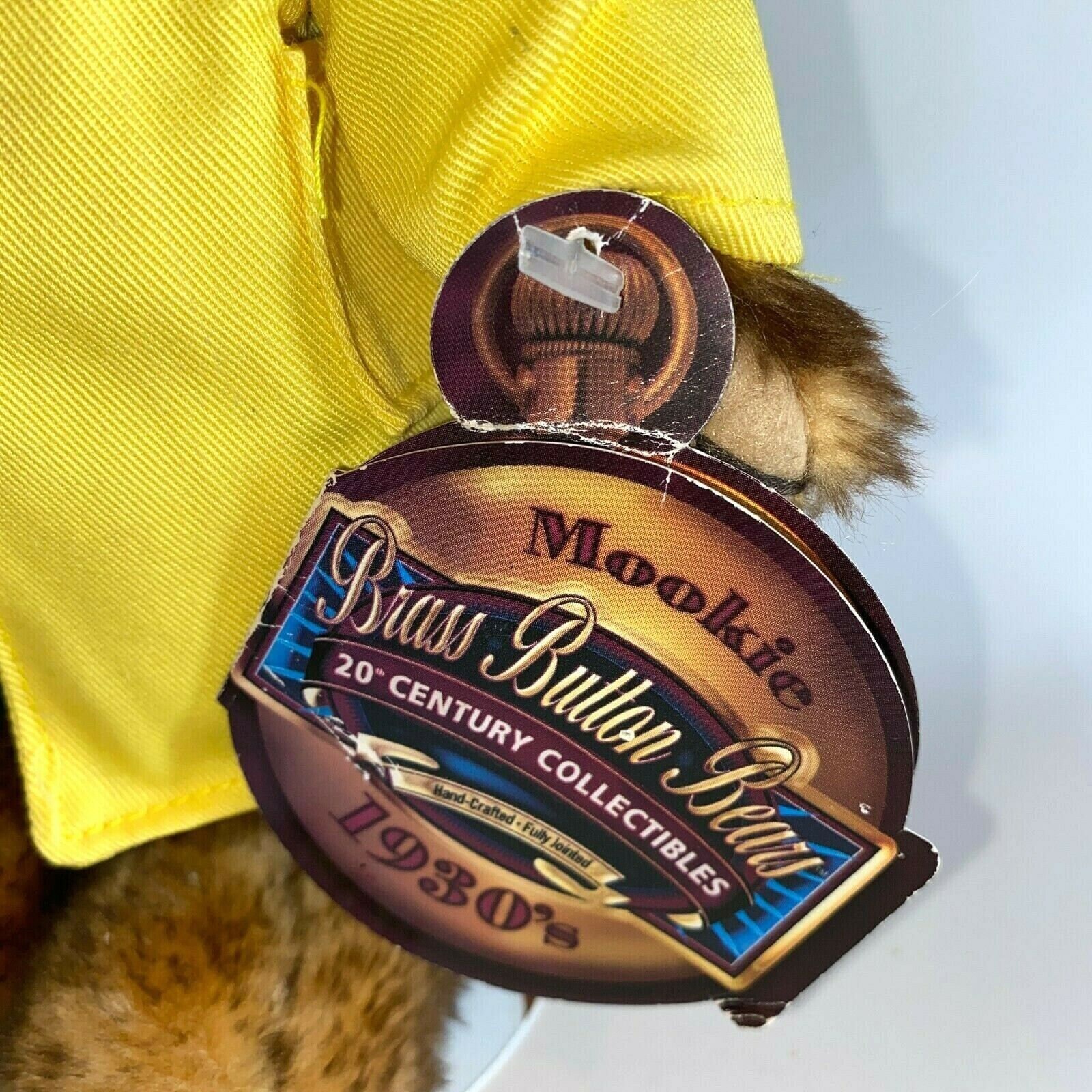 【1930's Mookie 】ぬいぐるみBrass Button Bears Brass Button MOOKIE THE 1930s TEDDY BEAR 11