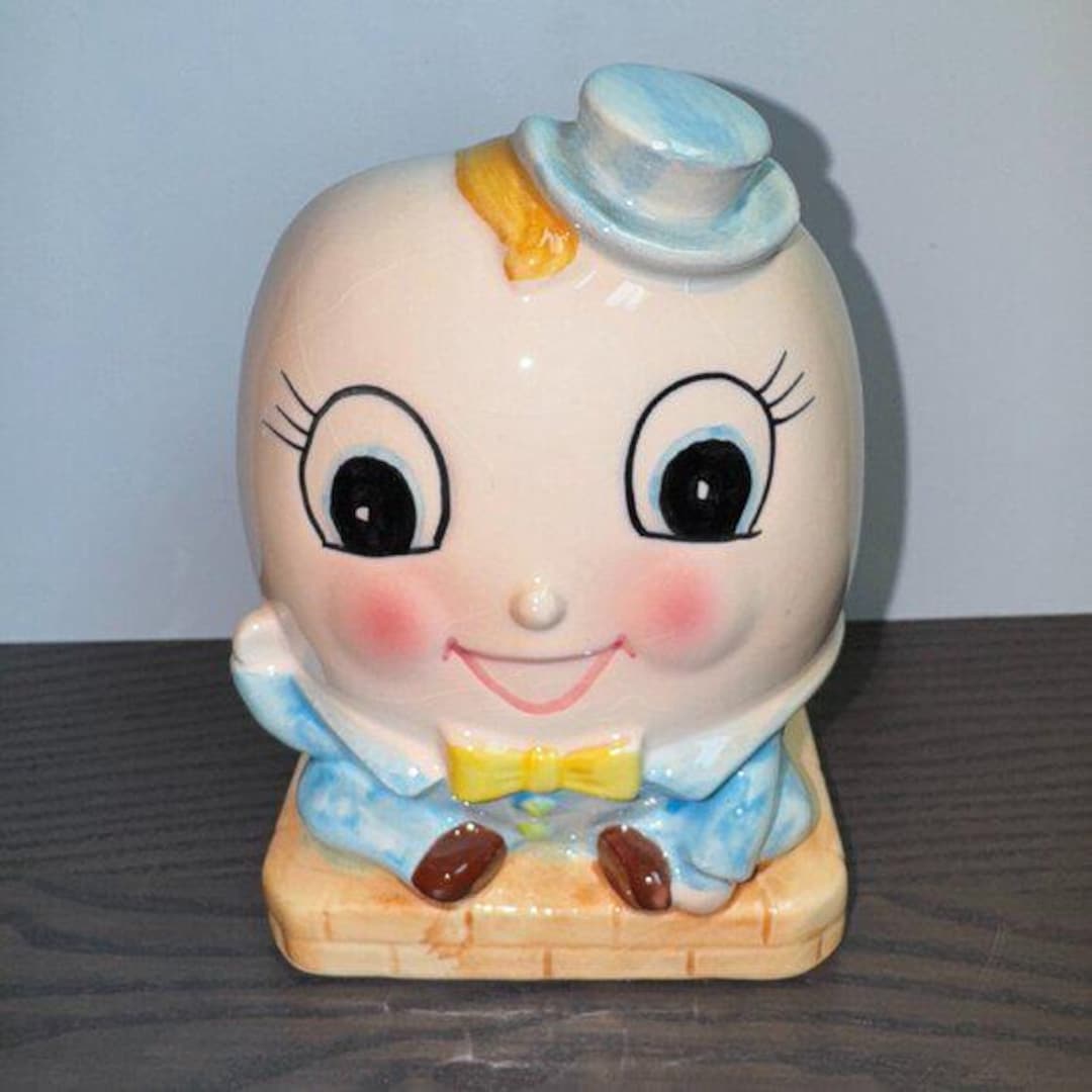 RARE Vintage Ceramic Humpty Dumpty Indoor Planter by Relpo JAPAN ...