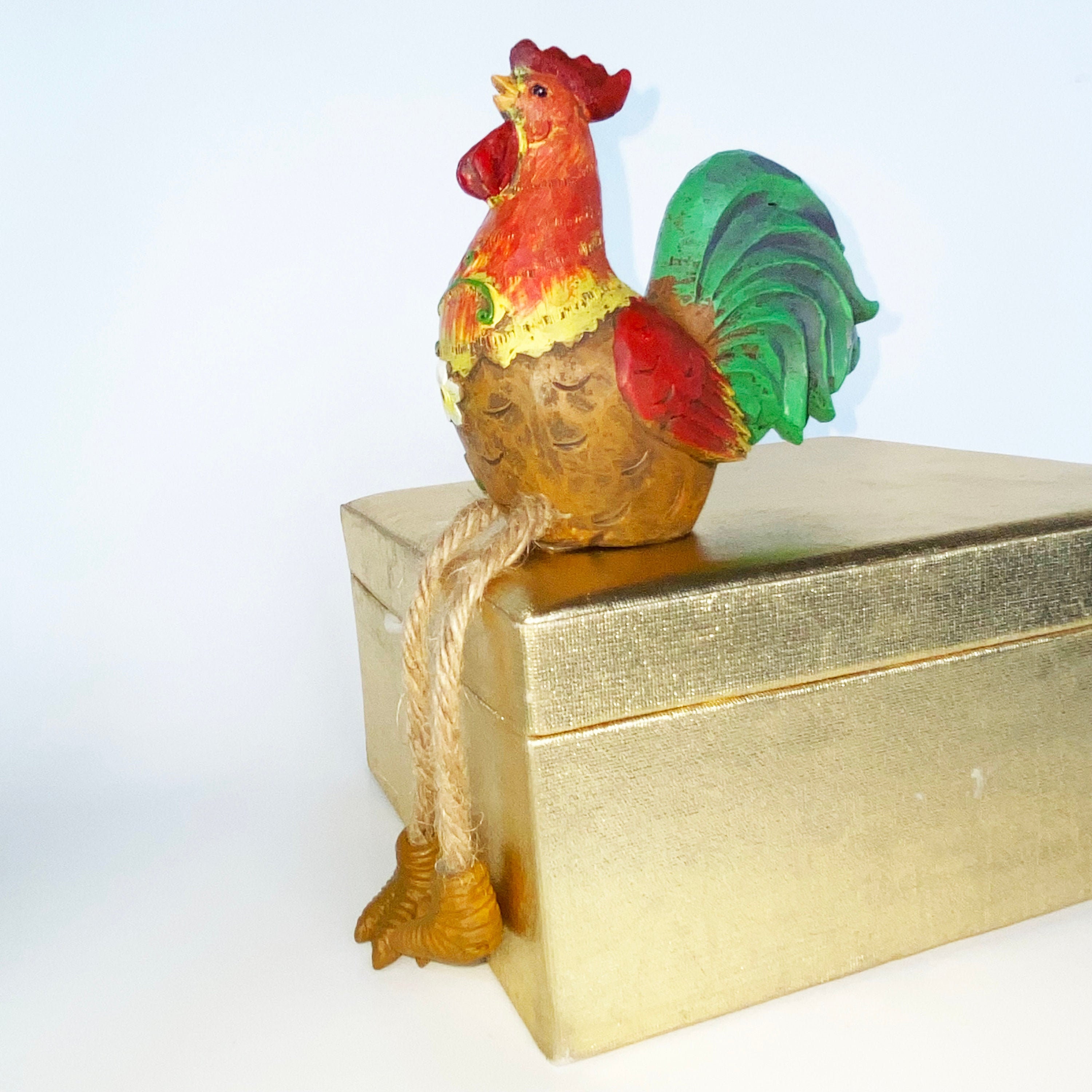 GANZ Rooster Dangling Legs Rooster Rope Legs Rooster Etsy