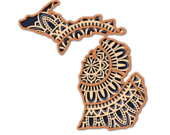Download Michigan Mandala Svg Etsy