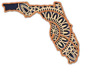 Download Florida Mandala Svg For Laser Drawing Illustration Art Collectibles Delage Com Br