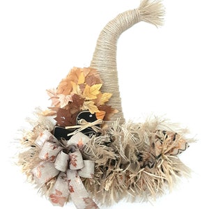 Scarecrow Hat, Fall Wreath, Fall Decor, Scarecrow Wreath, Autumn Wreath, Scarecrow Hat Wall  Decor, Thanksgiving Hat, Thanksgiving Wreath