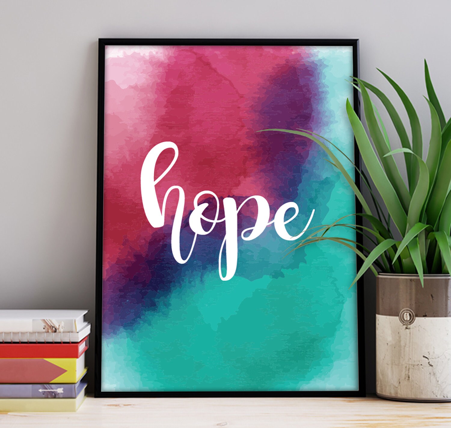 Faith Hope Love Framed Print Set Wall Art Wall Poster Etsy