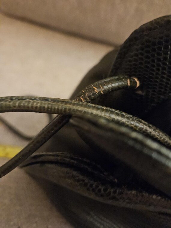 Albert Nipon Vintage Green Leather Shoulder Handb… - image 8