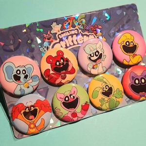 Smiling Critters Button Set