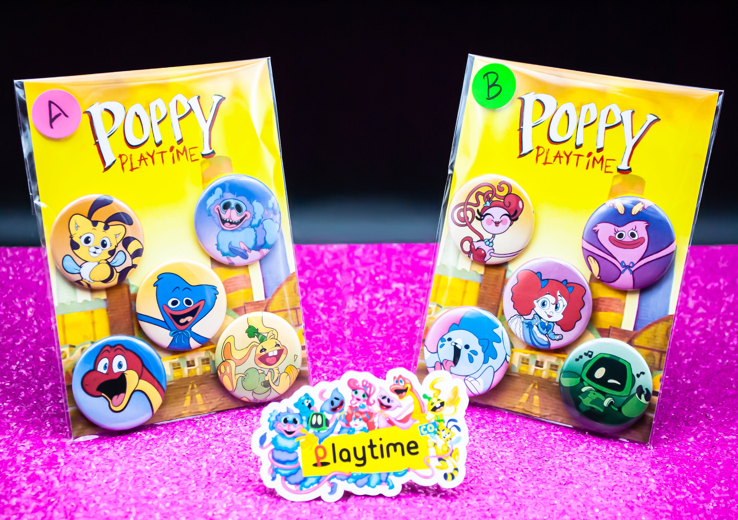 Poppy Playtime Button Set