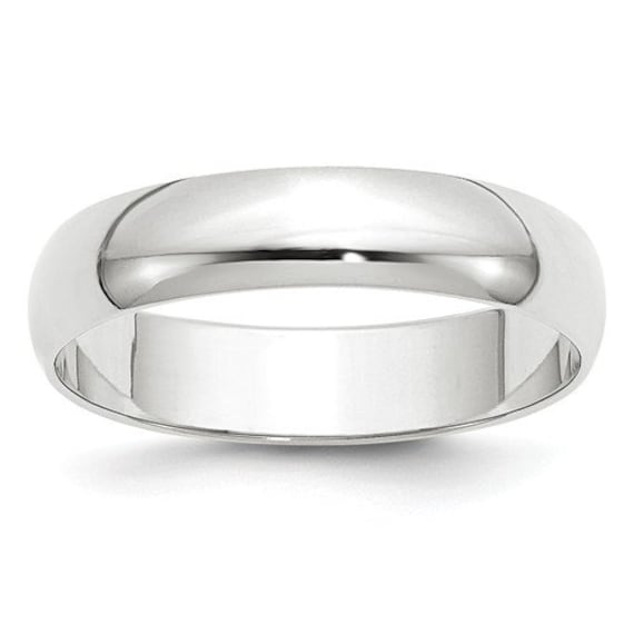 10K Solid White Gold 5mm Men s and Women s Wedding Band Ring Sizes