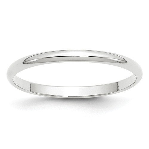 Banda de matrimonio para hombre y mujer 10K oro blanco anillo | Etsy