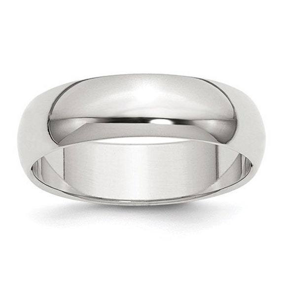 Sterling silver comfort cheap fit wedding bands