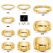 10K Solid Yellow Gold 2mm 2.5mm 3mm 4mm 5mm 6mm 8mm 10mm 12mm Men's Women's Wedding Band Ring Sizes 4-14. Thumb Toe Midi Stacking Cigar Band 