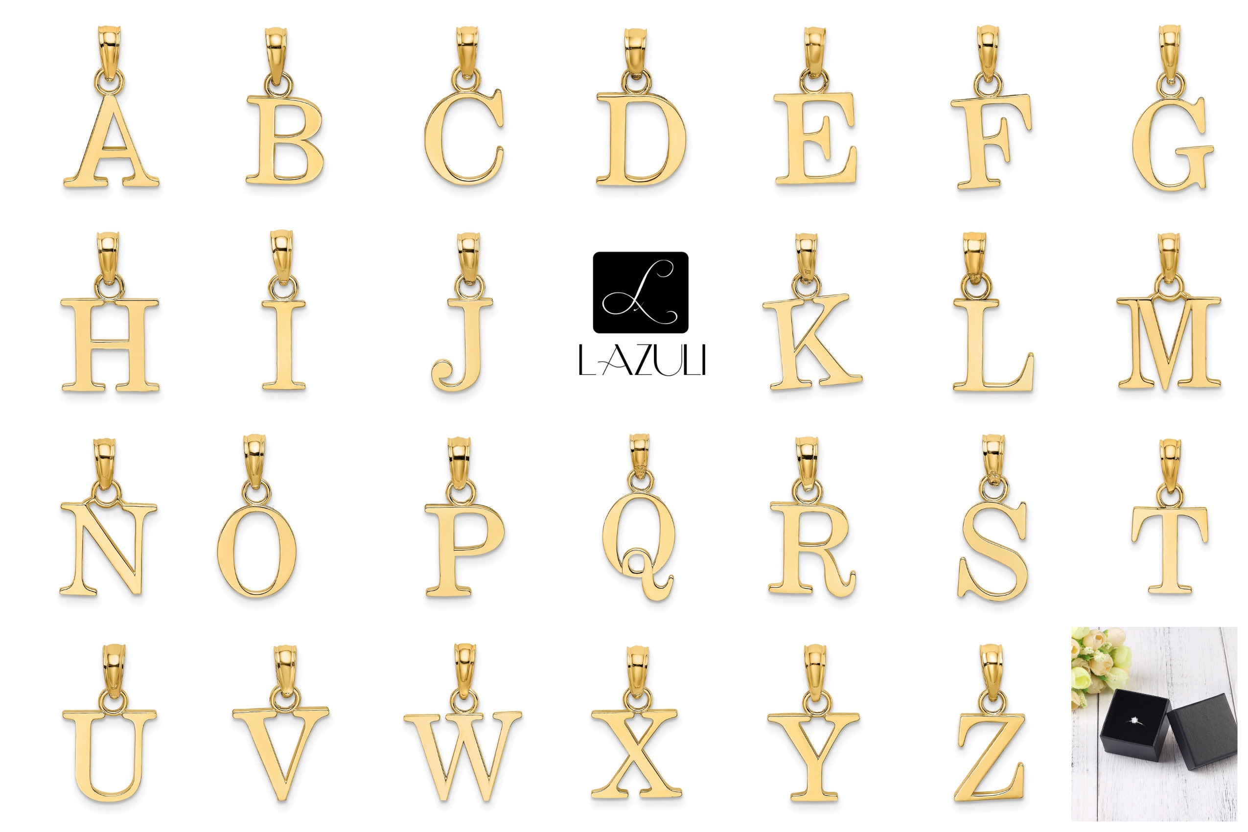 Shiny Gold Letter Charms, Tiny Alphabet Charms, Tiny English Letter Ch –  mbjewelrymetal