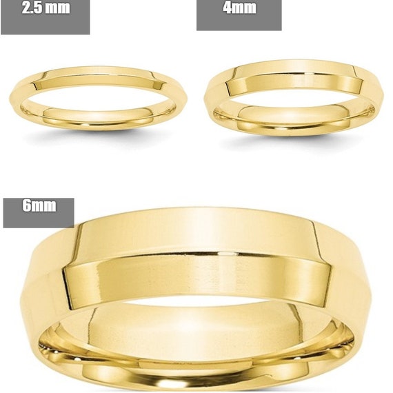 Mens and Womens 14k Rose Gold Plain Wedding Band 2.5mm Wide Flat