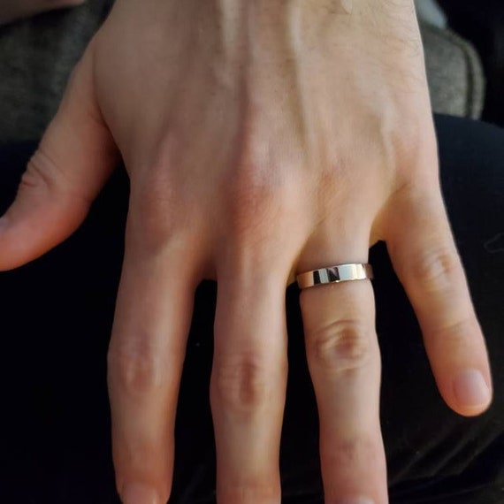 10k white gold band ring deals