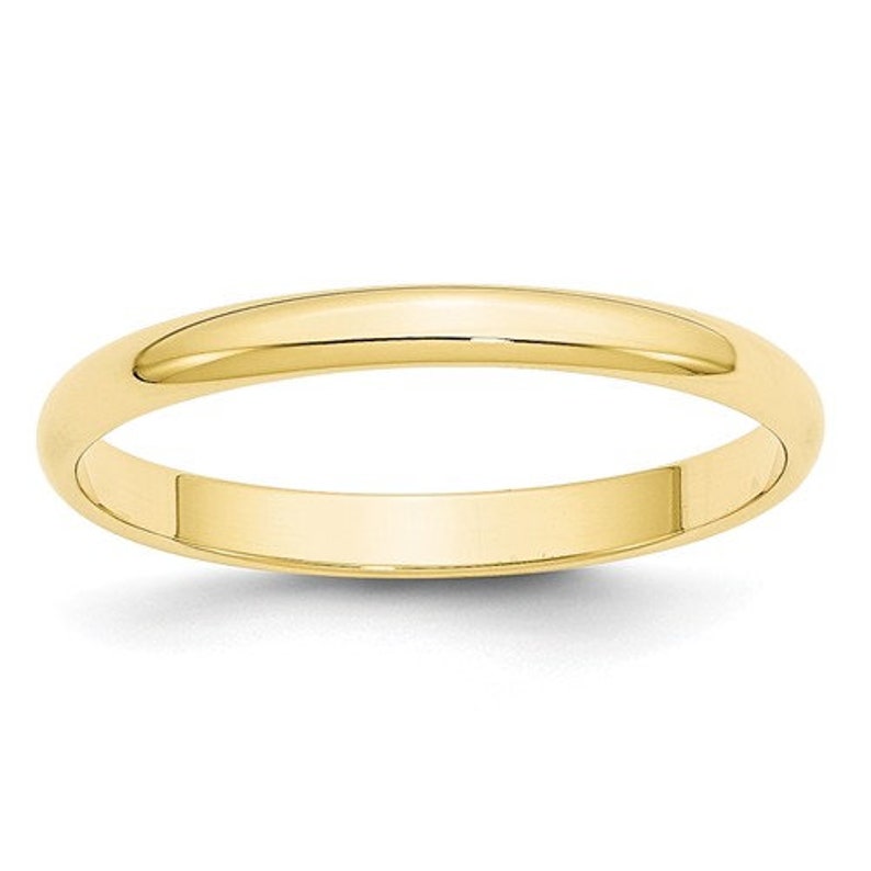 Banda de matrimonio para hombre y mujer 10K oro amarillo | Etsy