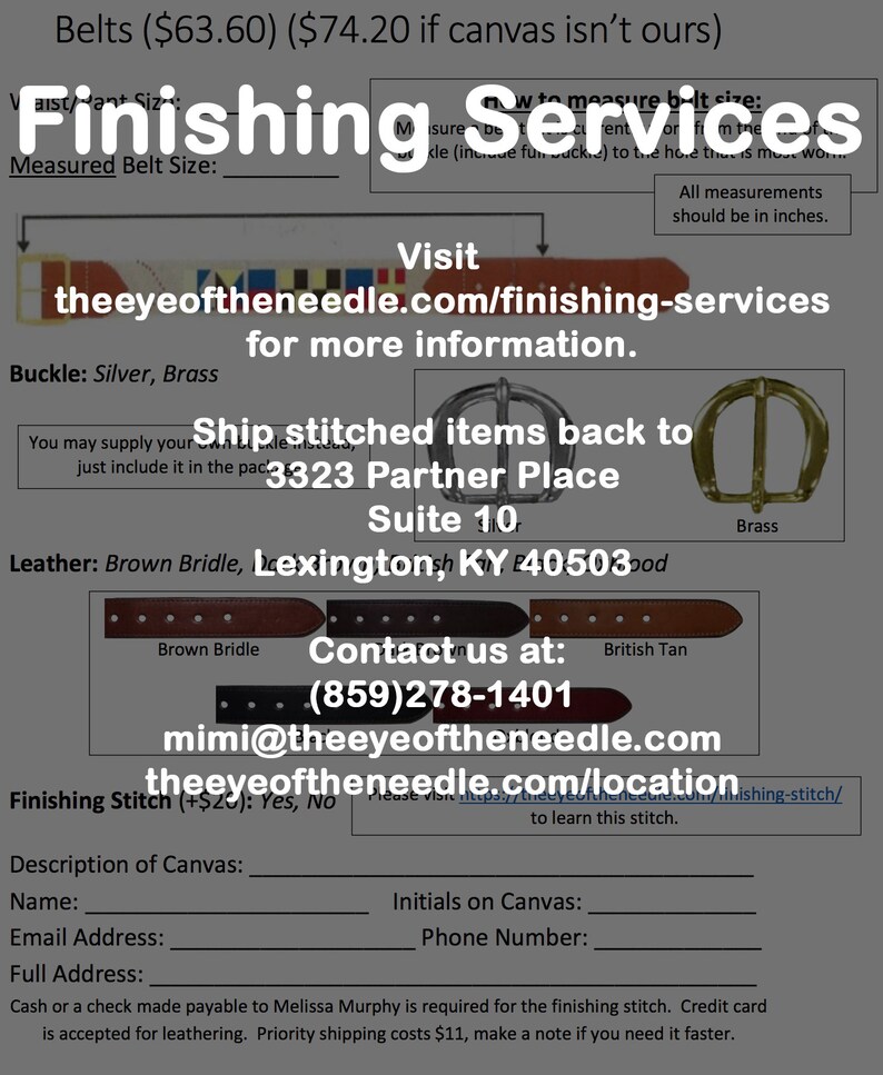 SEC Needlepoint Belt Needlepoint Belt Kit Includes Canvas Etsy