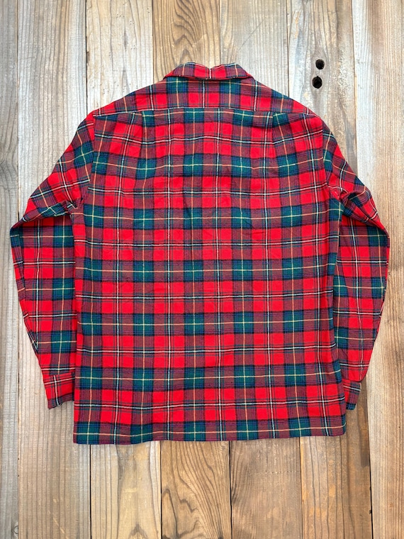 Vintage Thrashed Red Pendleton Loop Collar Board … - image 6