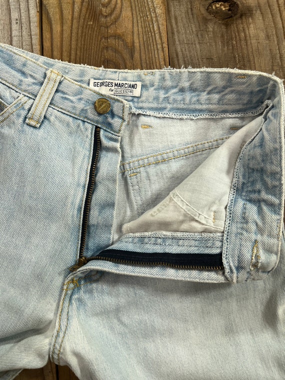 1980's 1990's Guess Light Wash Blue Jeans Waist 27 - image 4