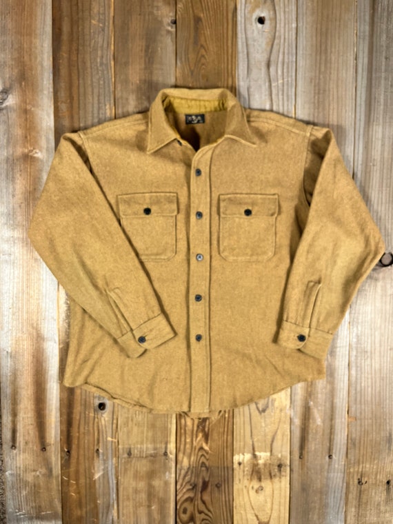 40's 50's US Navy Wool CPO Shirt Brown