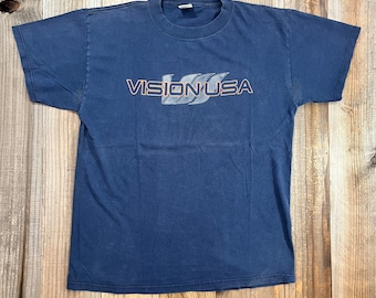 Vintage 90s Etnies Long Sleeve T-shirt Blue M Made in USA
