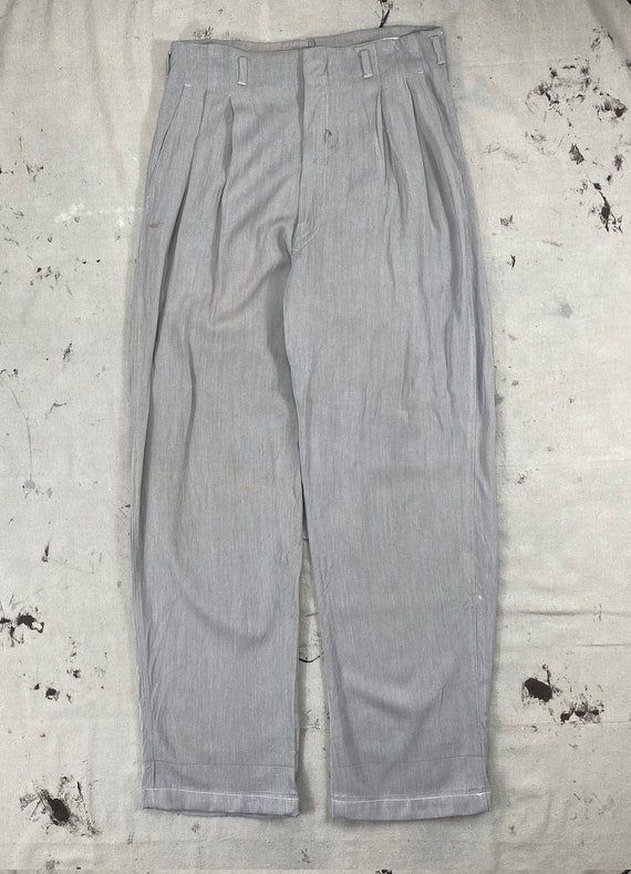 Vintage 1950's Faded Gray Reston Gabardine Pants