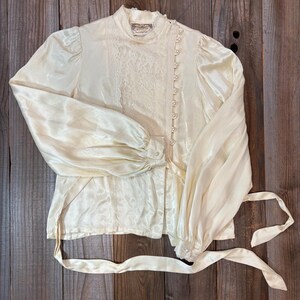 Vintage Jessica's Gunnies Victorian Western Style Lace Top