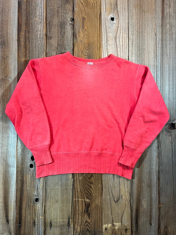 50's 60's Pilgrim Faded Red Crewneck