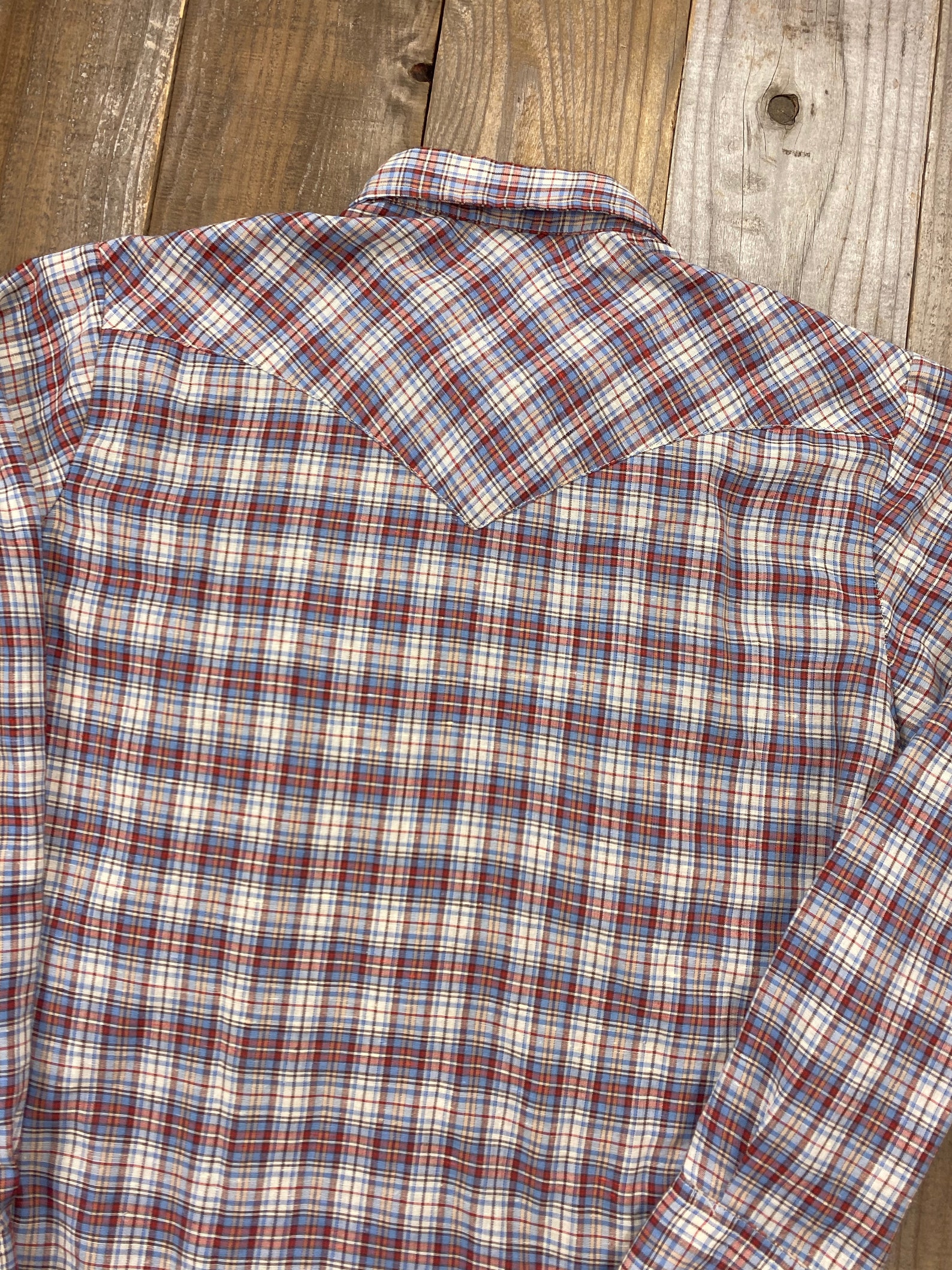 Vintage 1970's Levi's Plaid Sawtooth Pocket Western | Etsy